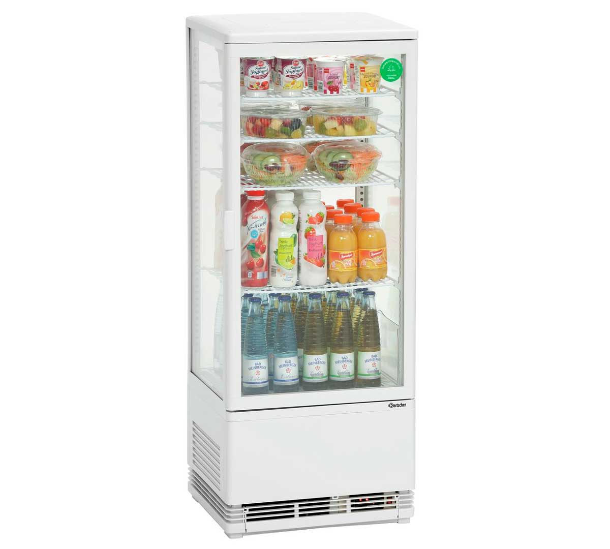 BARTSCHER - VITRINA REFRIGERADORA 98 L - 4 ESTANTES