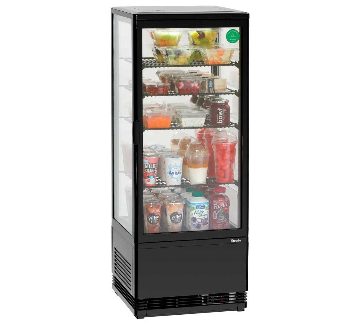 BARTSCHER - VITRINA REFRIGERADORA 98 L - 4 ESTANTES