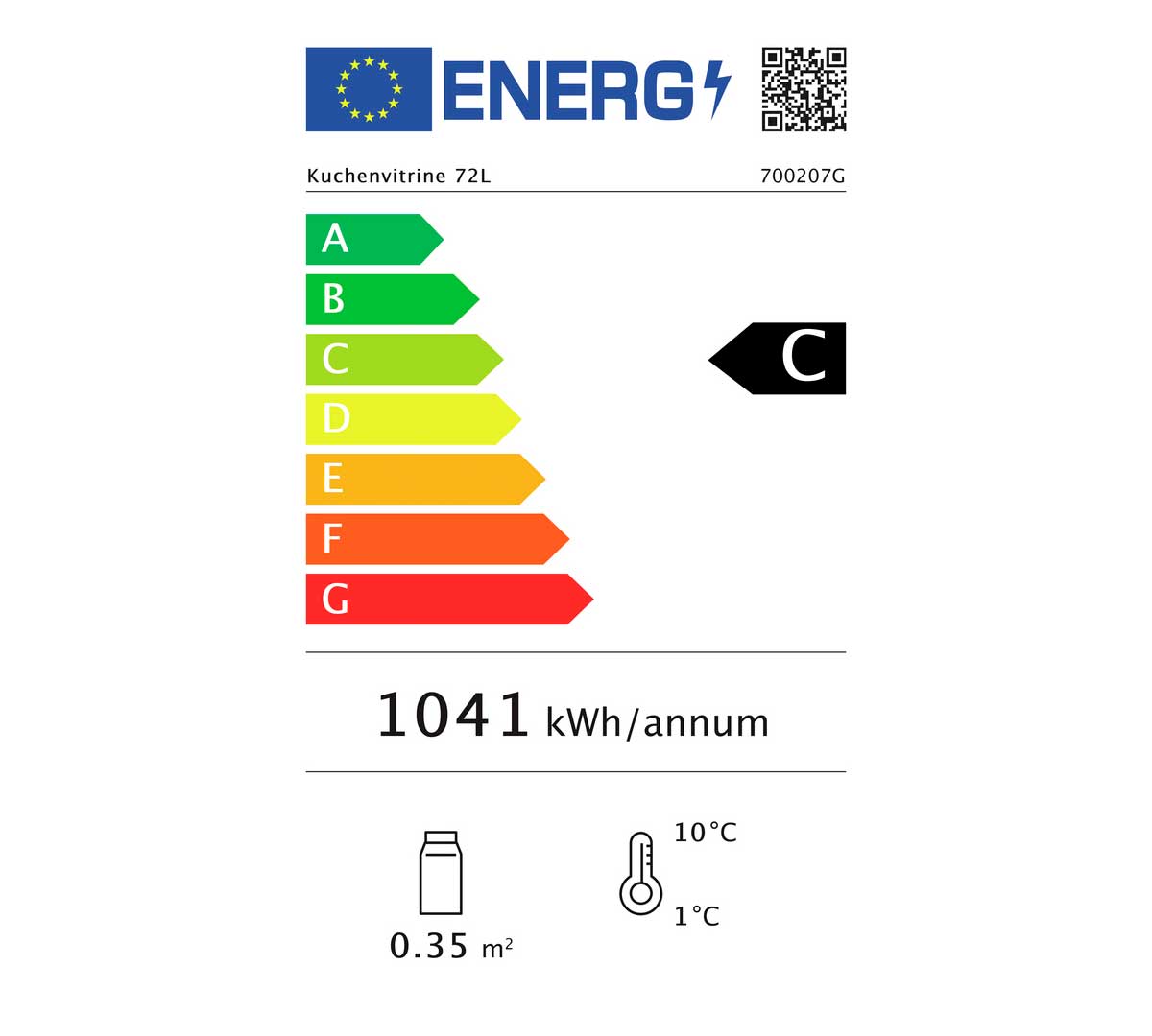 BARTSCHER - VITRINA PASTELERA TARTA - REFRIGERADA - 4 ESTANTES