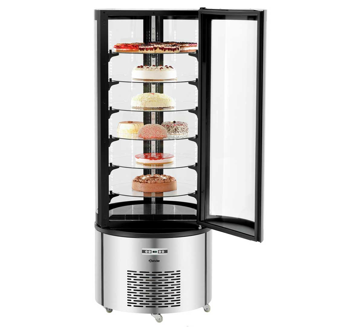 BARTSCHER - VITRINA PASTELERA TARTA 400 LITROS - REFRIGERADA - 6 ESTANTES