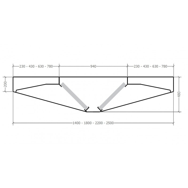 TEVEX - CAMPANA LOW CENTRAL INTEGRAL FONDO 1400
