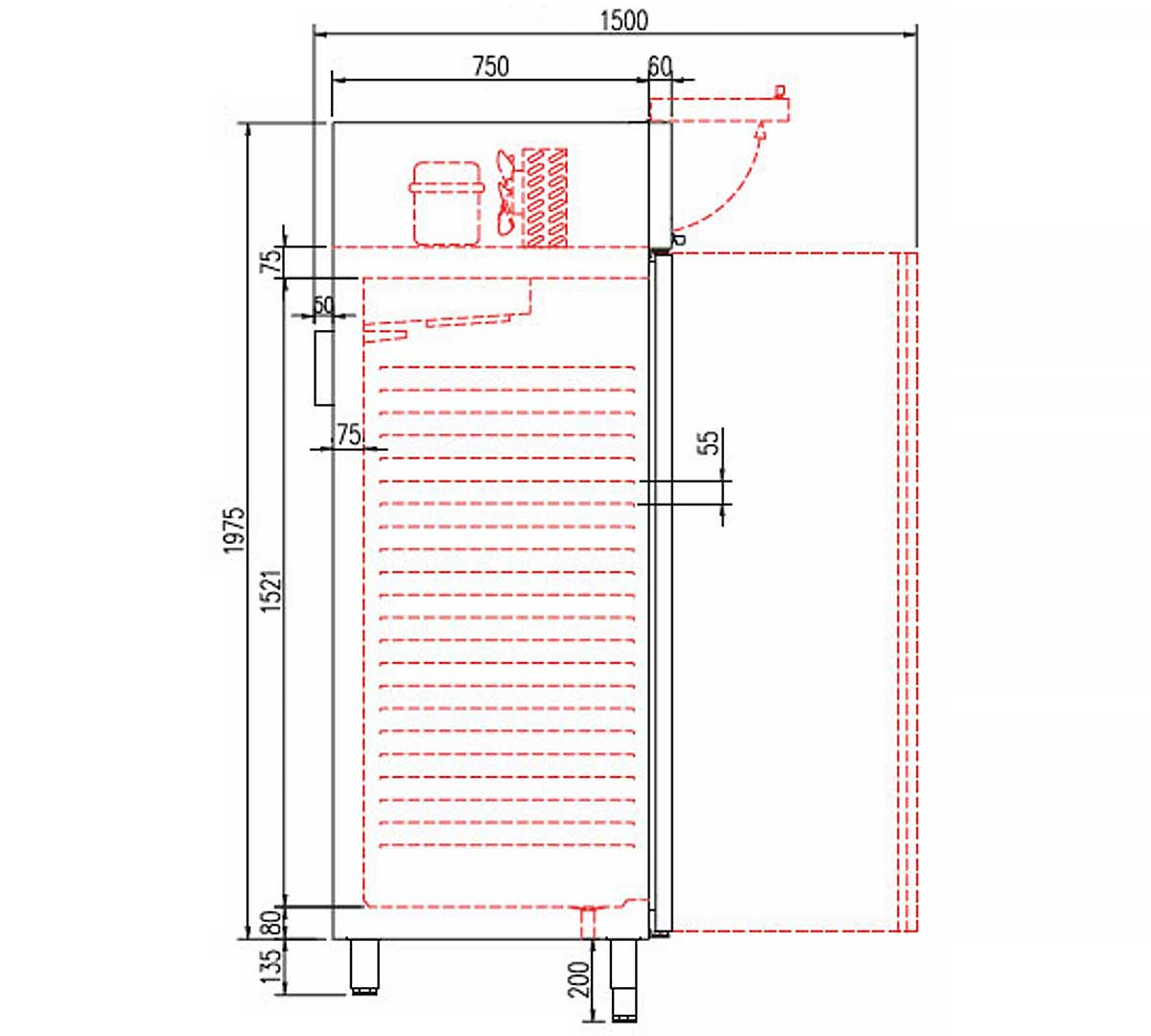 CORECO - ARMARIO CONGELADOR GN 2/1 ACG-751