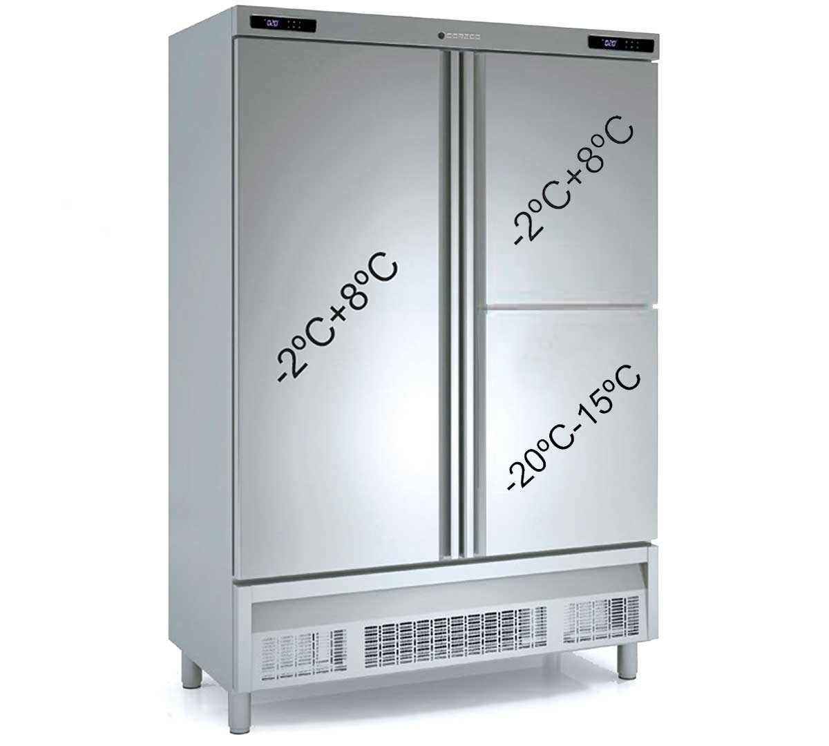 CORECO - ARMARIO REFRIGERADO CON DEPARTAMENTO DE CONGELADO ACM-1303 - 1+2 PUERTAS