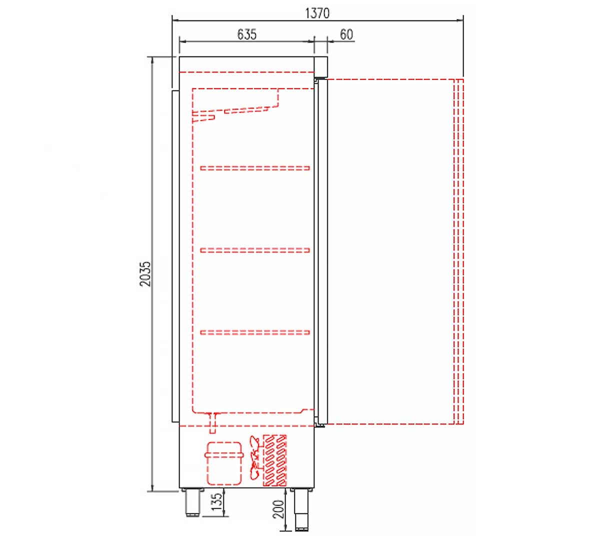 CORECO - ARMARIO DEPARTAMENTO DE PESCADO ADP-1304