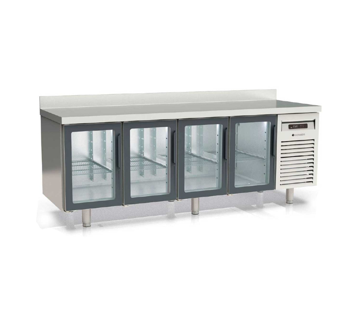 CORECO - MESA FRÍA DE CONGELADOS GN 1/1 PUERTAS CRISTAL MCGV