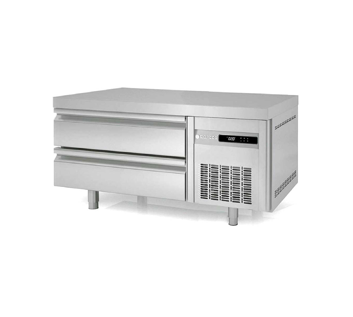 CORECO - MESA FRÍA BAJA COCINA GN 2/1 KBR-47 - FONDO 700 - 2 CAJONES