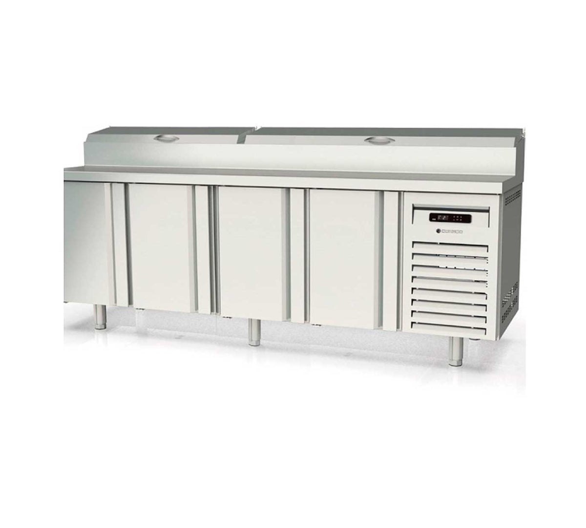 CORECO - MESA FRÍA SALAD-CHEF 4 PUERTAS MFEI70-225-1/6