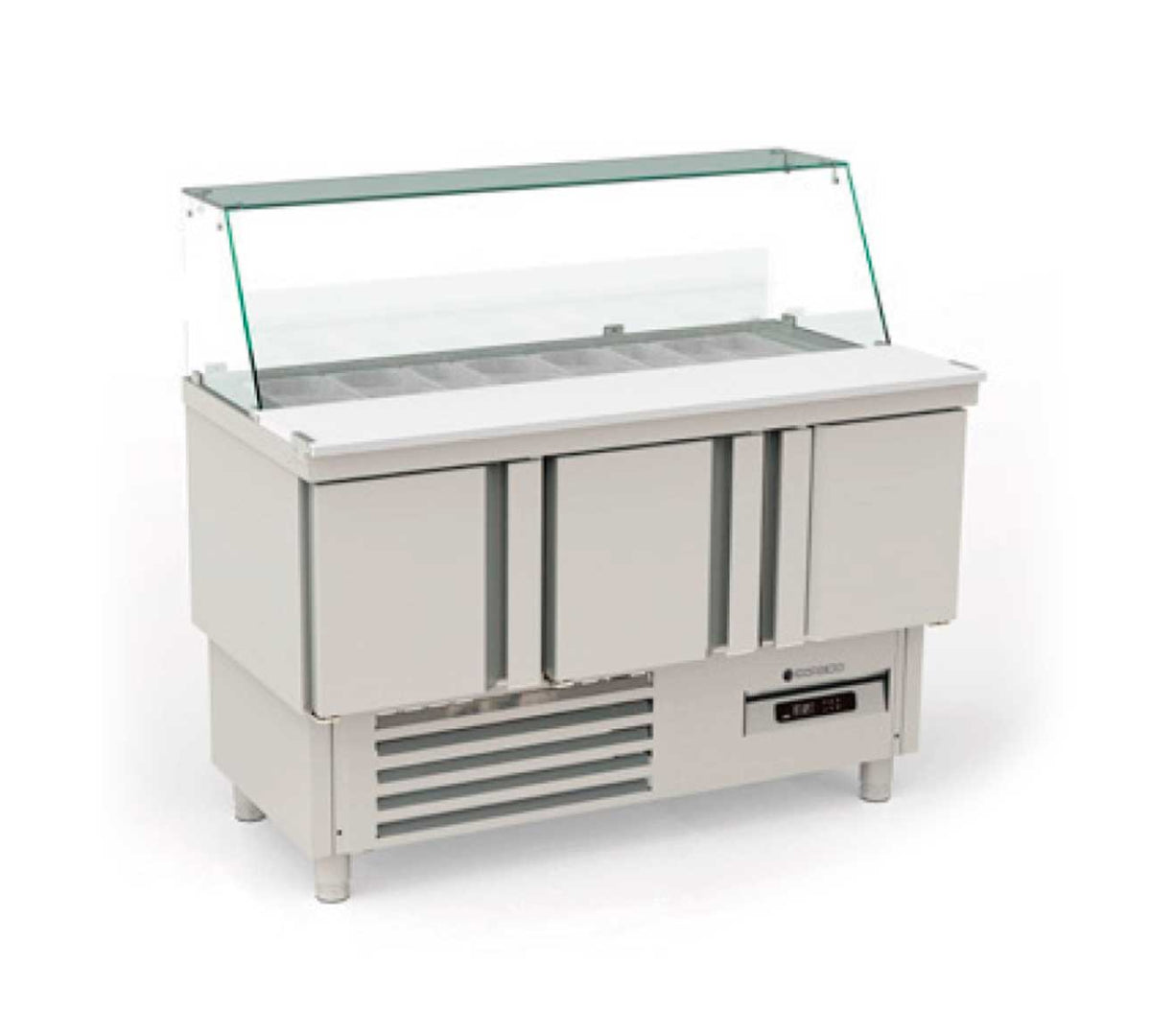 CORECO - MESA FRÍA GN 1/1 COMPACTA KEBAB 3 PUERTAS MFK-140