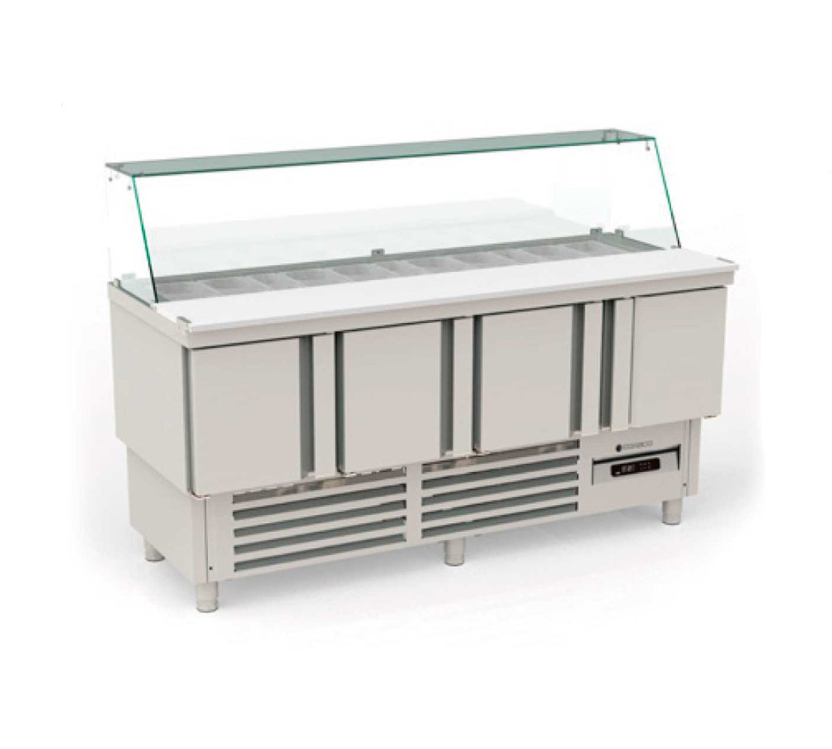 CORECO - MESA FRÍA GN 1/1 COMPACTA KEBAB 4 PUERTAS MFK-180