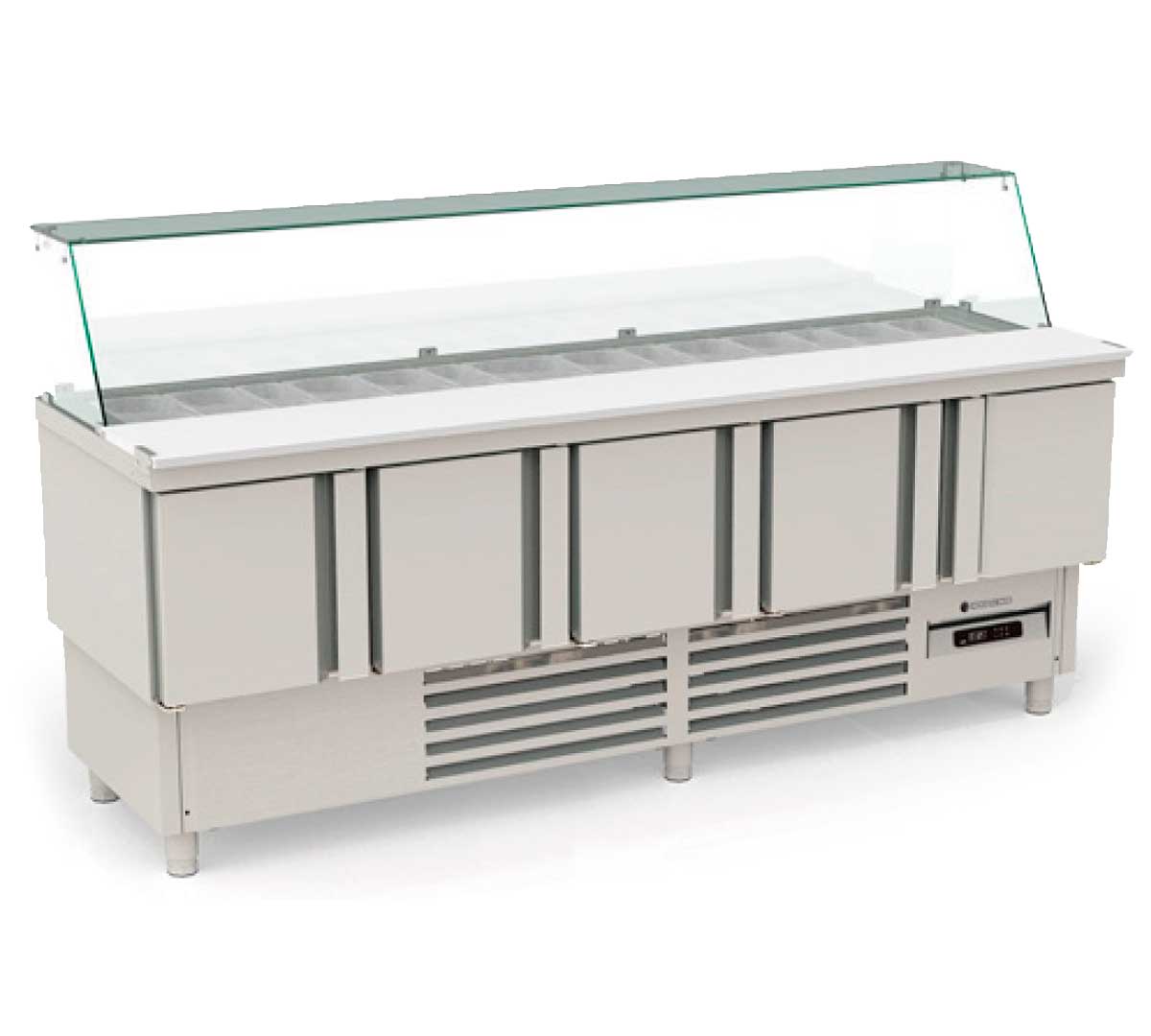 CORECO - MESA FRÍA GN 1/1 COMPACTA KEBAB 5 PUERTAS MFK-220