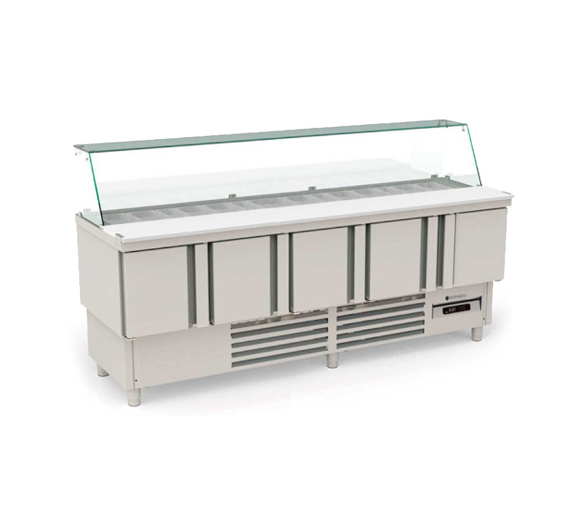 CORECO - MESA FRÍA GN 1/1 COMPACTA KEBAB 5 PUERTAS MFK-220