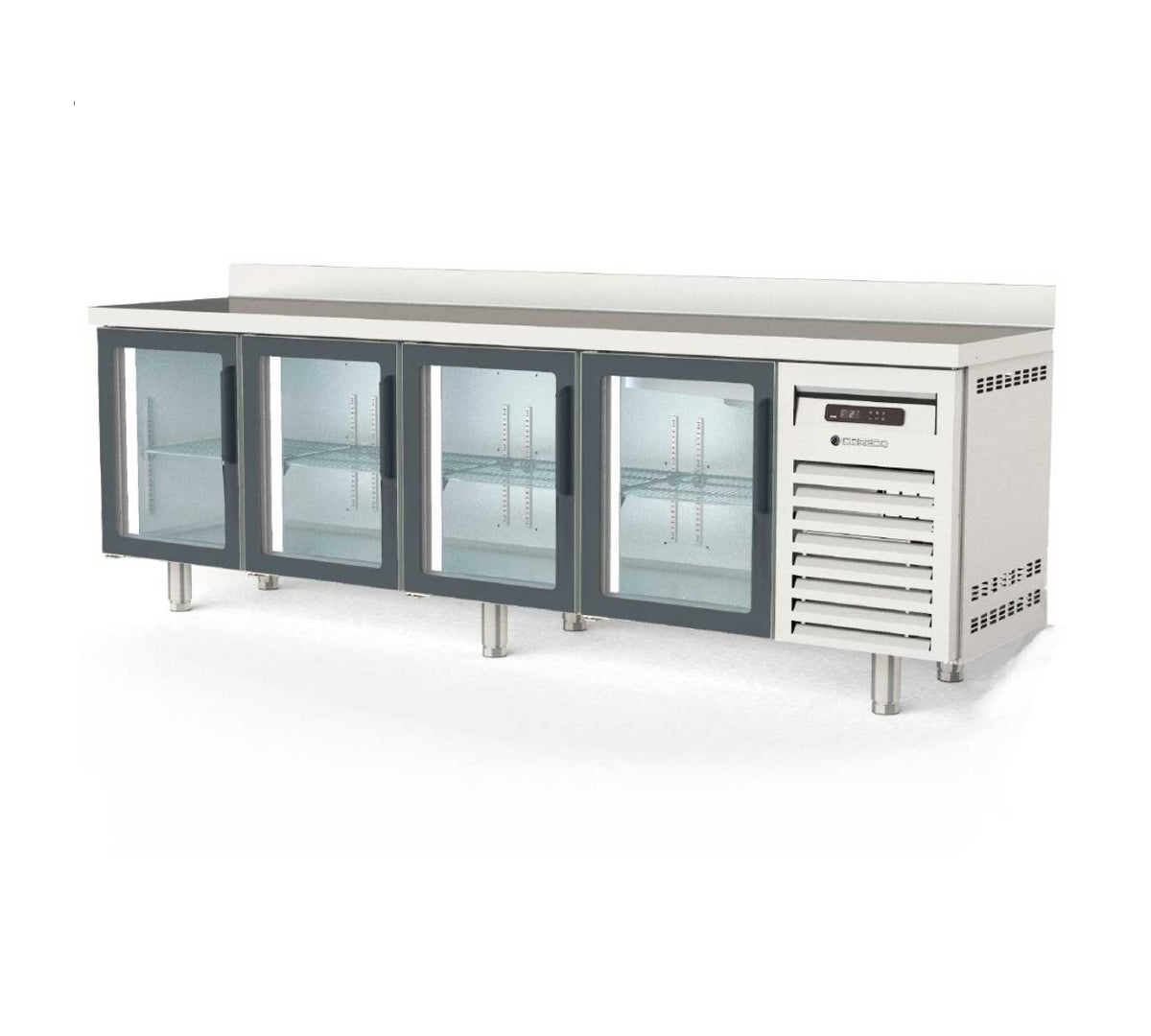 CORECO - MESA FRIA SNACK 4 PUERTAS MRSV-250 FONDO 600