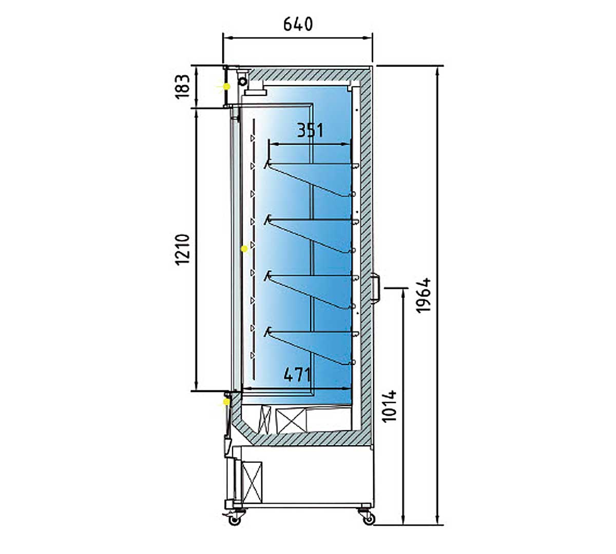 CORECO - VITRINA EXPOSITORA MURAL CPROH