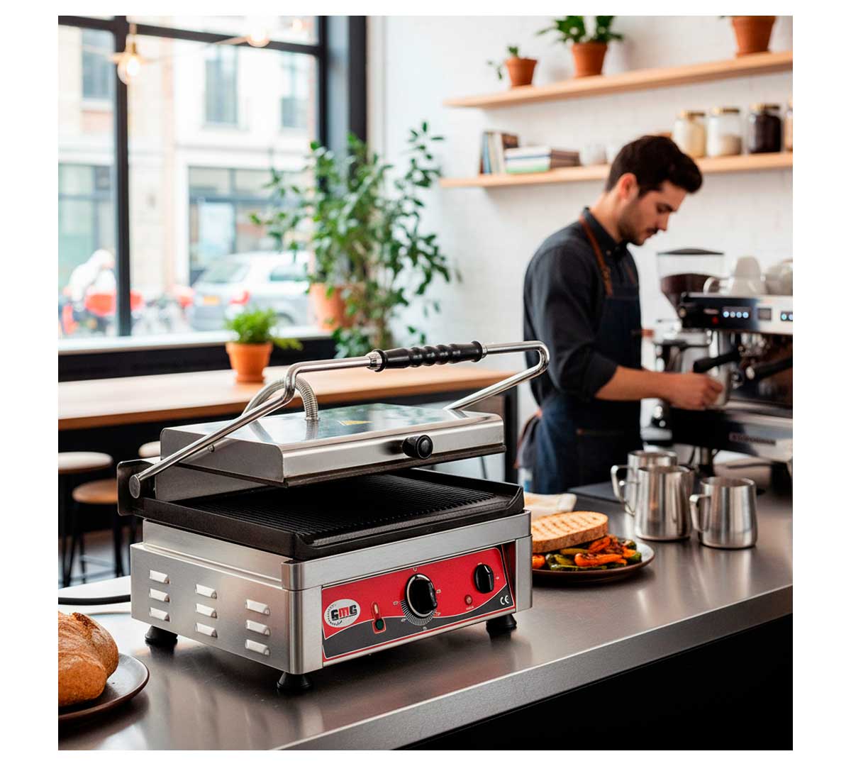 GMG - GRILL ELÉCTRICO PLACA LISA KG2735