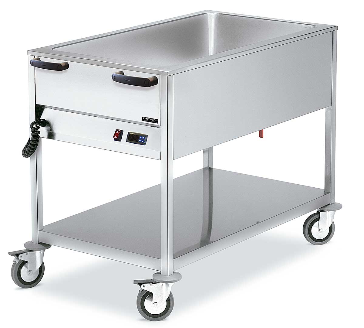 DISTFORM - CARRO BAÑO MARÍA CUBETAS GN 1/1 - FONDO 67CM