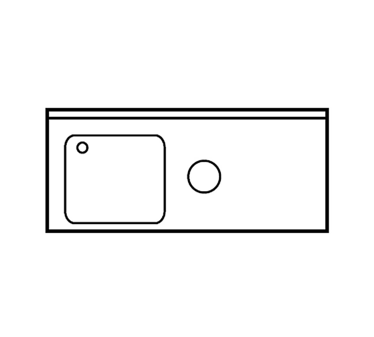 DISTFORM - FREGADERO GAMA 700 CUBETA Y ARO CON BASTIDOR