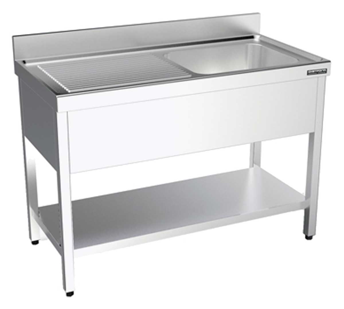 DISTFORM - FREGADERO GAMA 550 CON BASTIDOR Y ESTANTE