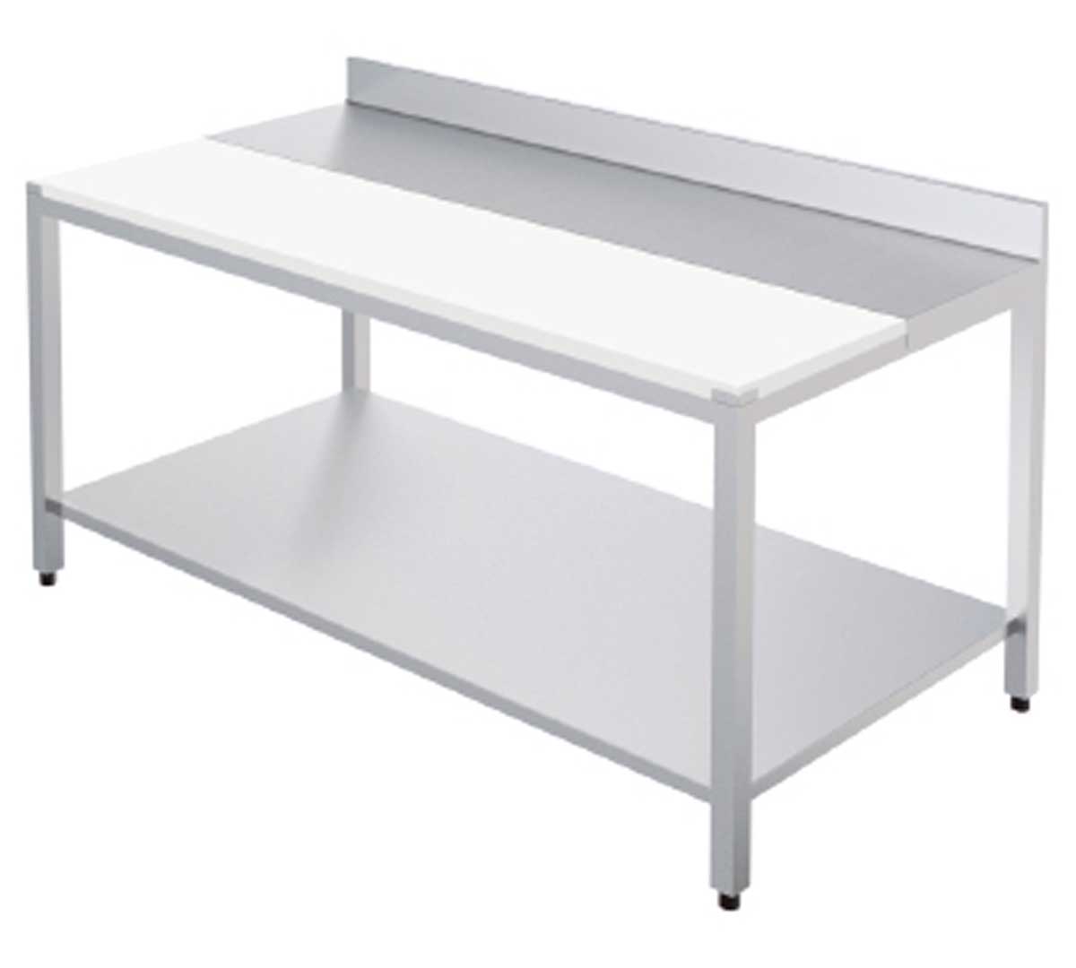 DISTFORM - MESA CORTE MURAL GAMA 700 CON ESTANTE - FONDO 70CM