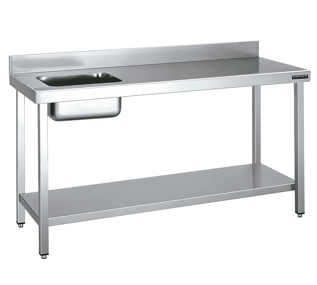 DISTFORM - MESA MURAL GAMA 700 CON CUBETA Y ESTANTE - FONDO 70CM