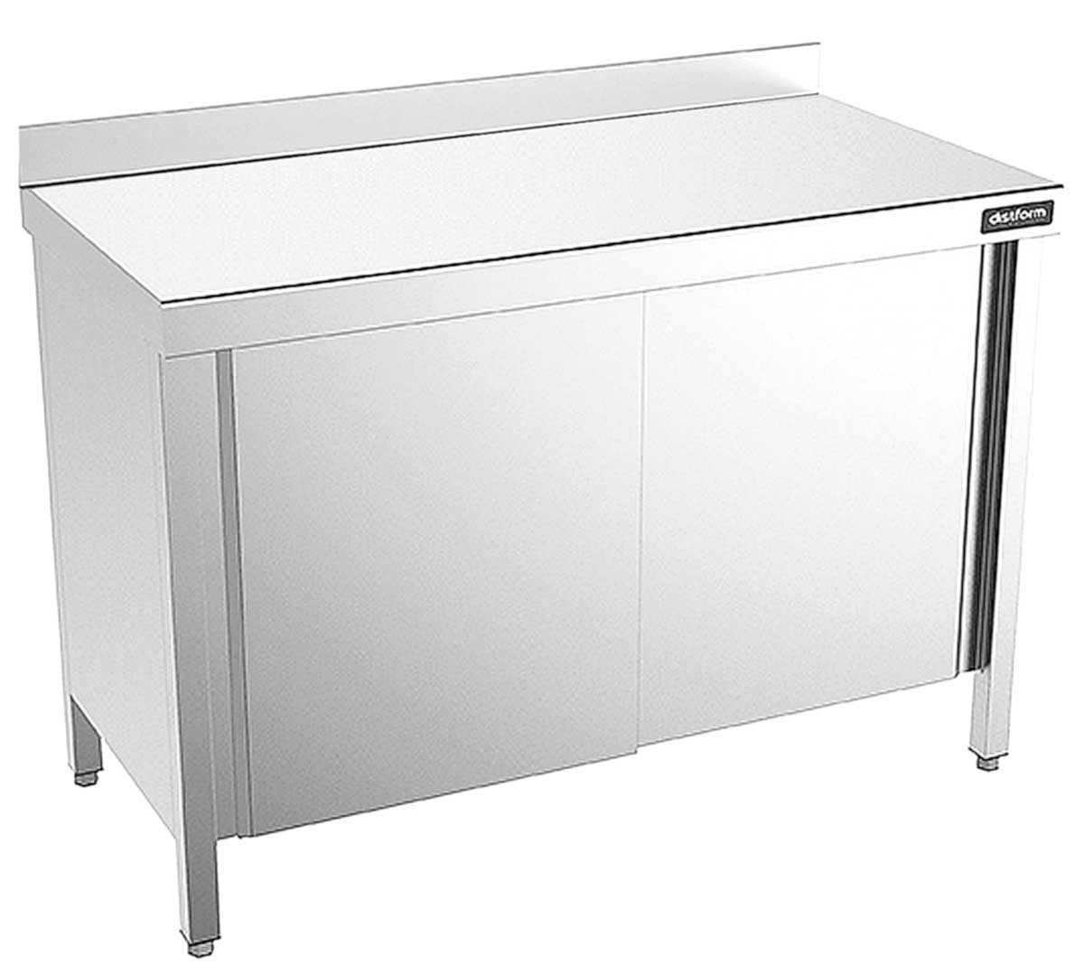 DISTFORM - MESA MURAL GAMA 500 CON PUERTAS CORREDERAS - FONDO 50CM