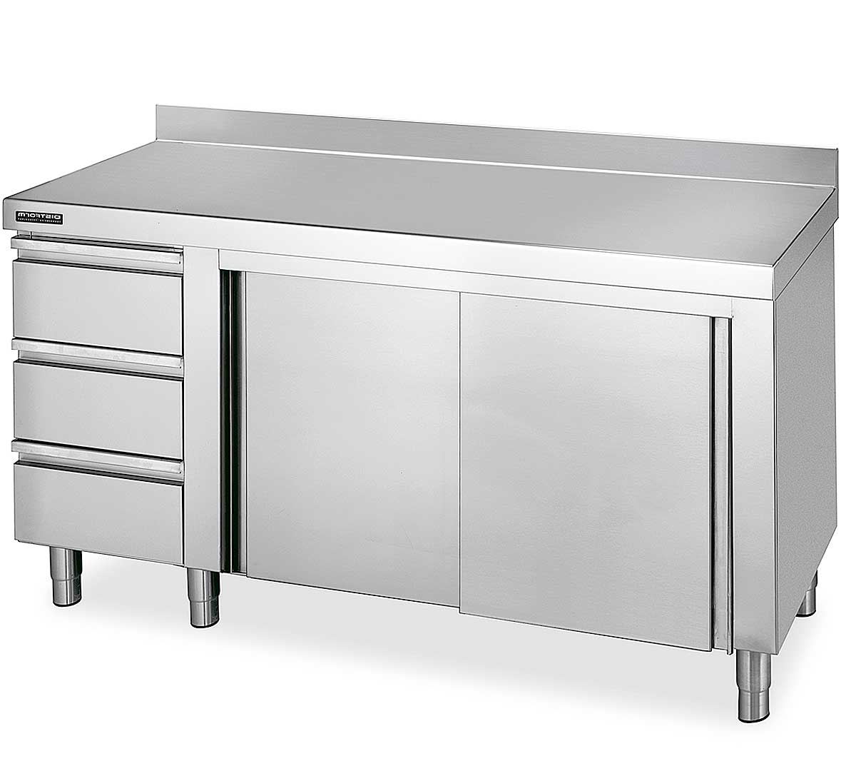 DISTFORM - MESA MURAL GAMA 700 CON CAJONES Y PUERTAS CORREDERAS - FONDO 70CM