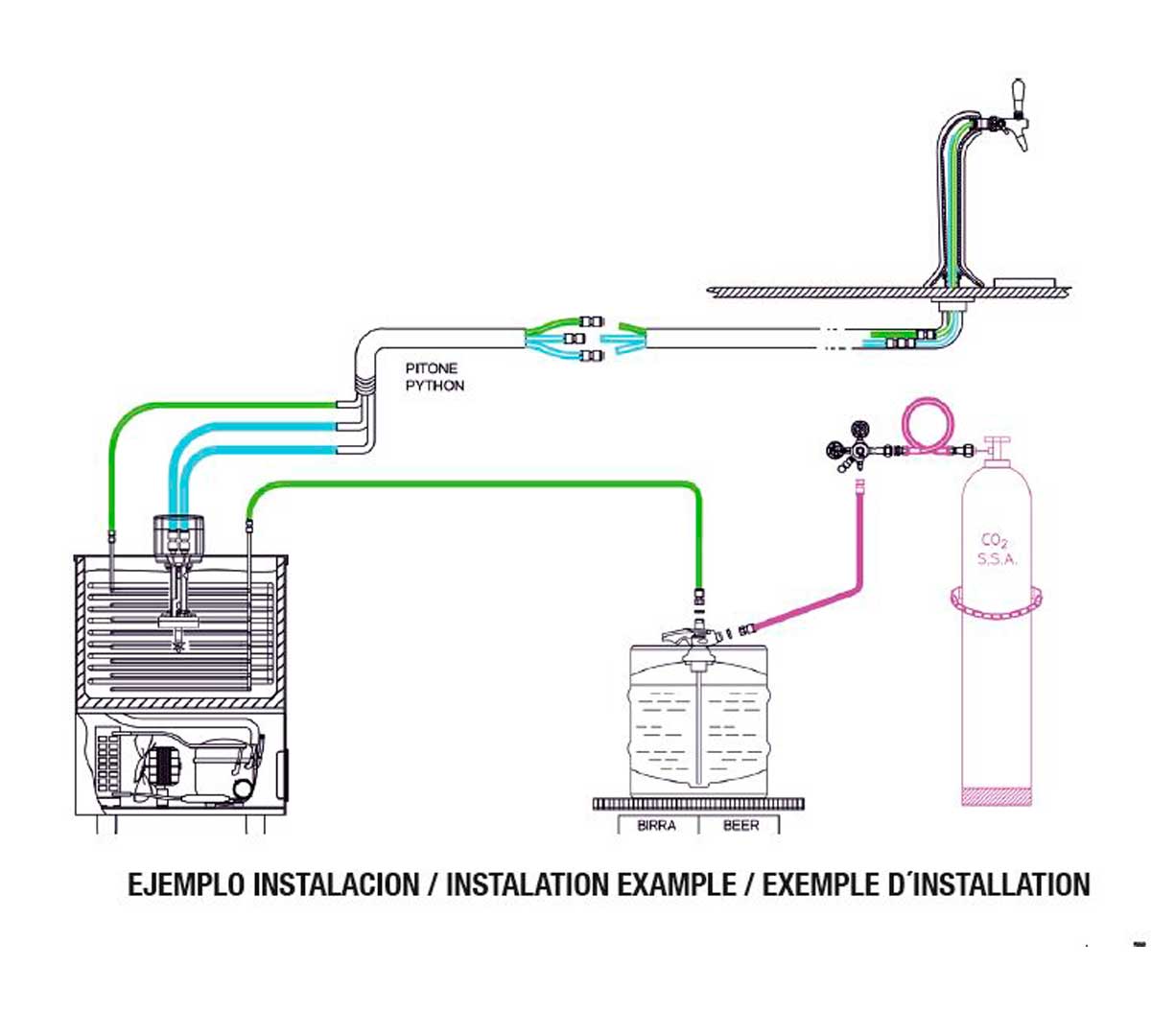 DOCRILUC - VP-30 ENFRIADOR DE LÍQUIDOS CON GRIFO