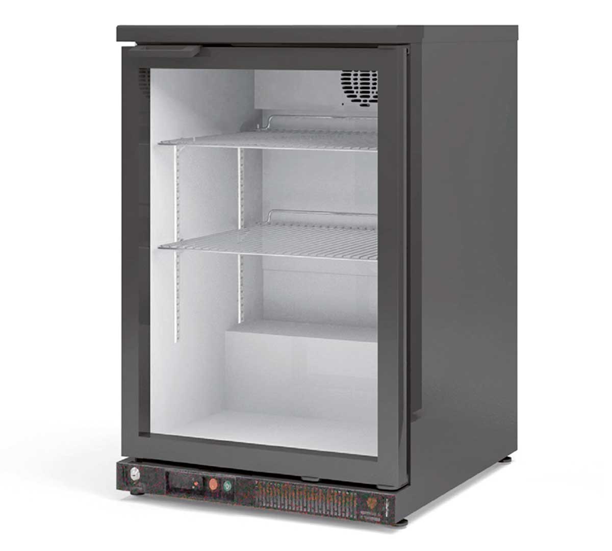 DOCRILUC - EXPOSITOR REFRIGERADO EHB-150 L - ACERO PLASTIFICADO NEGRO