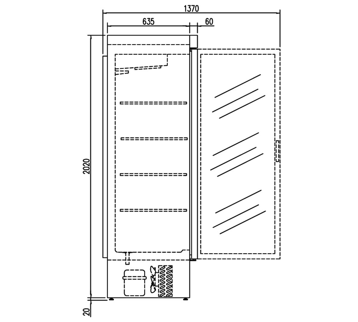 DOCRILUC - ARMARIO EXPOSITOR DE CONGELADOS DEBC-1302