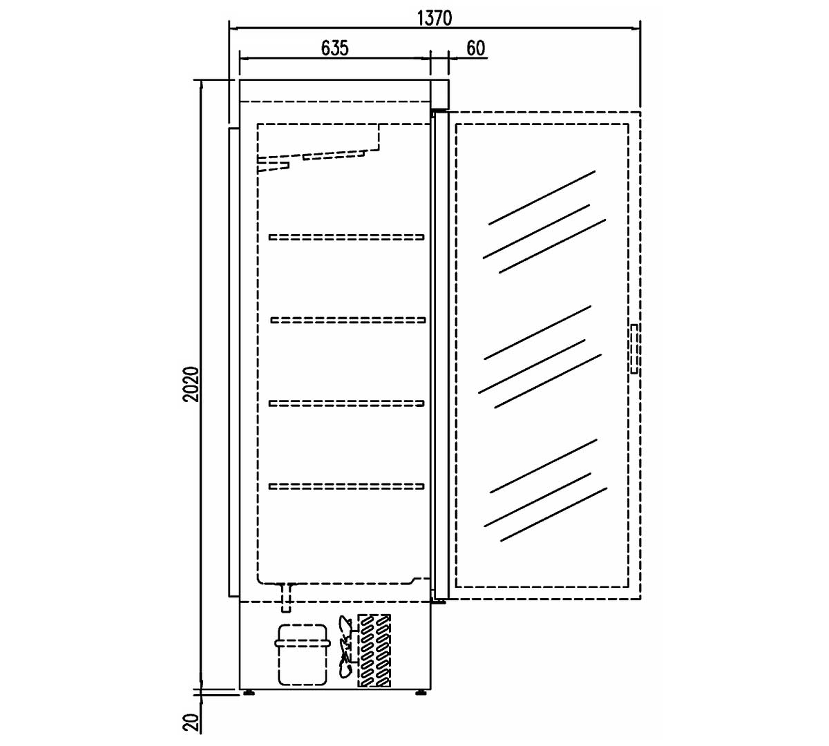 DOCRILUC - ARMARIO EXPOSITOR DE CONGELADOS DEBC-751