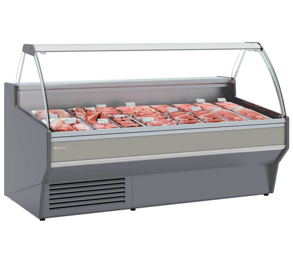 DOCRILUC - VITRINA EXPOSITORA VESPER CRISTAL ELEVABLE VE-10E-C-TF