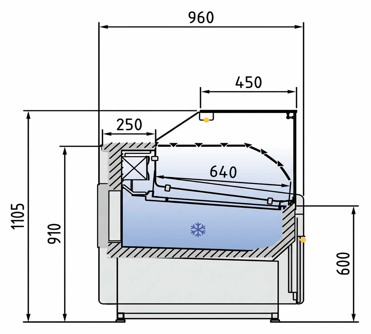 DOCRILUC - VITRINA EXPOSITORA JUNIPER VE 9 RCB