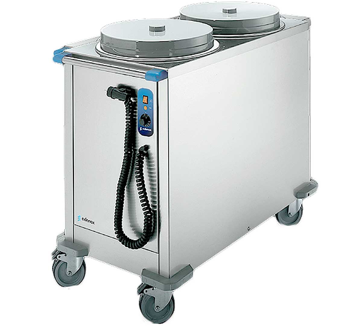 EDENOX - CARRO CALIENTE DISPENSADOR DE PLATOS CPC2-28 - 90 PLATOS DIÁMETRO 18 A 28 CM