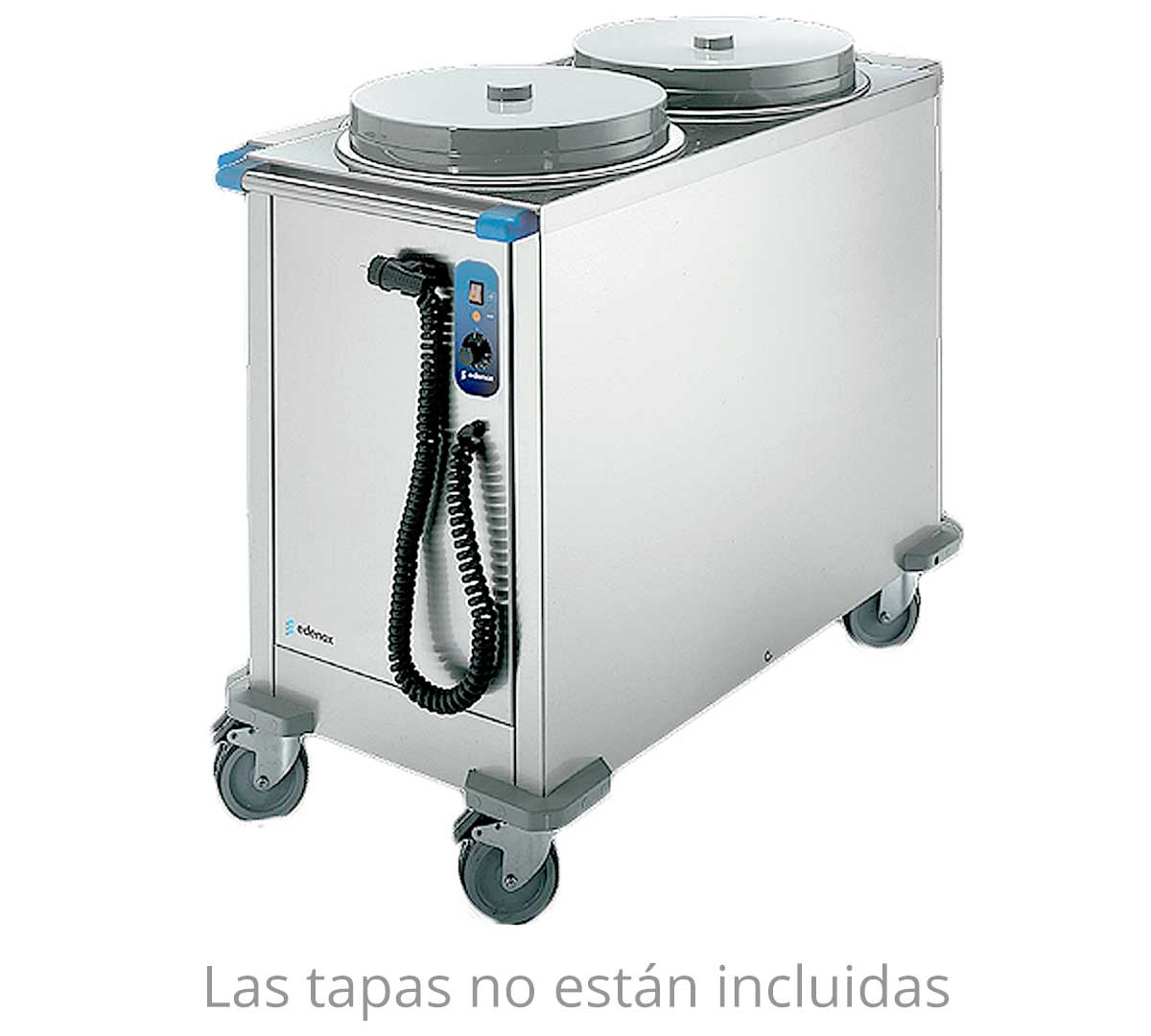 EDENOX - CARRO CALIENTE DISPENSADOR DE PLATOS CPC2-28 - 90 PLATOS DIÁMETRO 18 A 28 CM
