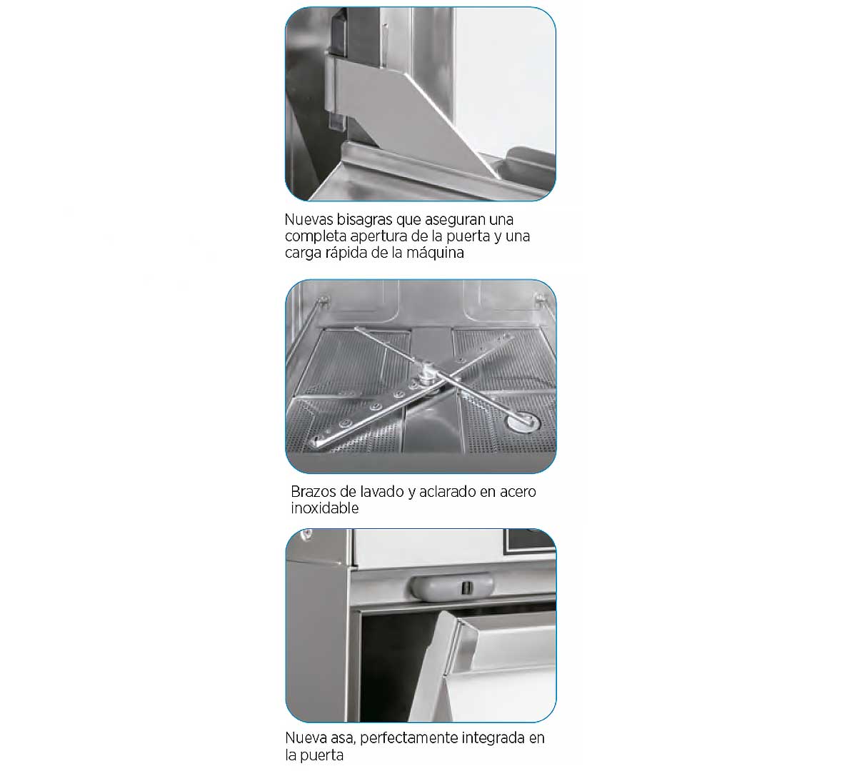EDENOX - LAVAVAJILLAS ANALOGIC SERIES AFG S1 - CESTA 50x50CM - ALTURA ÚTIL 32CM
