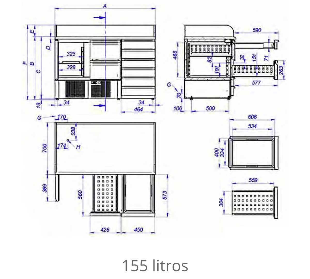 EDENOX - MESA REFRIGERADA PIZZA MPGP-090