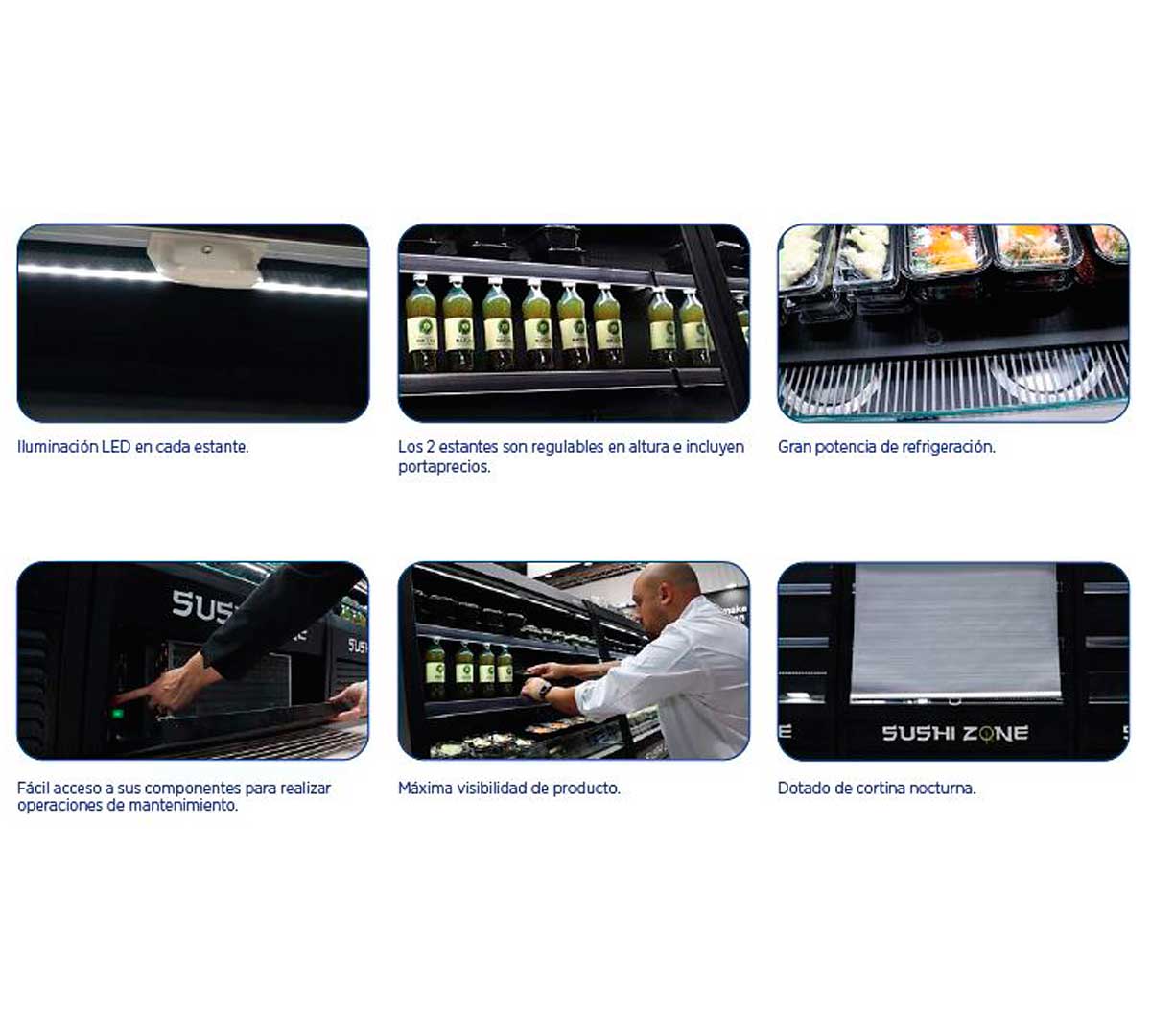 EDENOX - VITRINA MURAL REFRIGERADA CON GRUPO INCORPORADO VM-LUNA