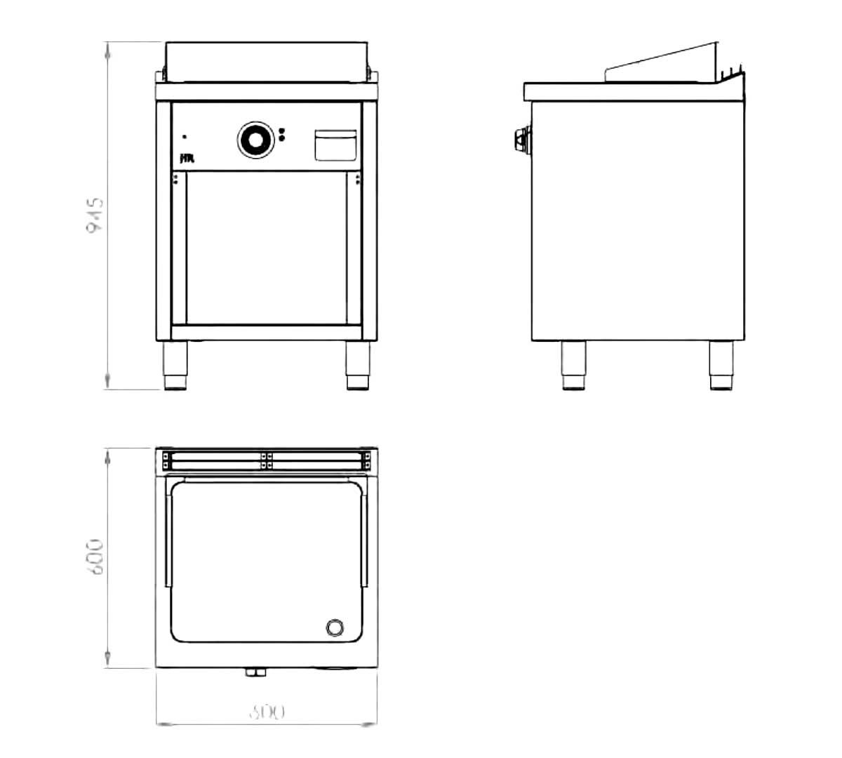 FAINCA HR - S600 FRY TOP ELÉCTRICO CROMO FTE6006ECR