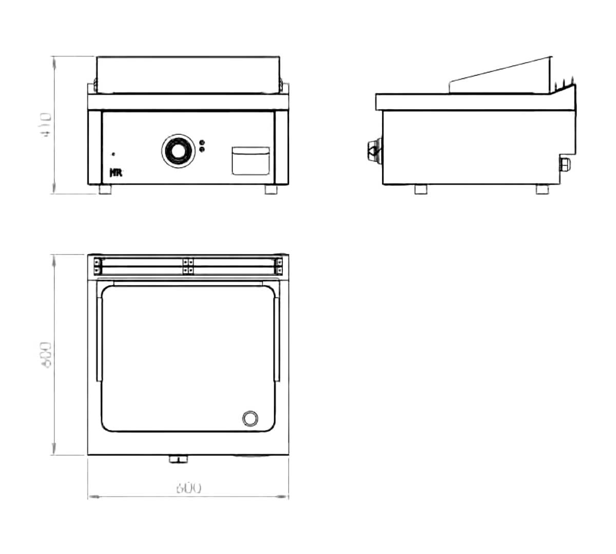 FAINCA HR - S600 FRY TOP ELÉCTRICO CROMO FTE6006SCR