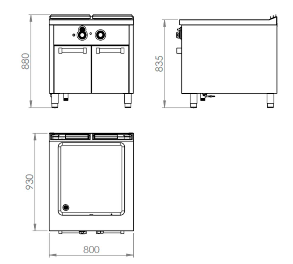 FAINCA HR - S900 BAÑO MARÍA GAS BMG9008E