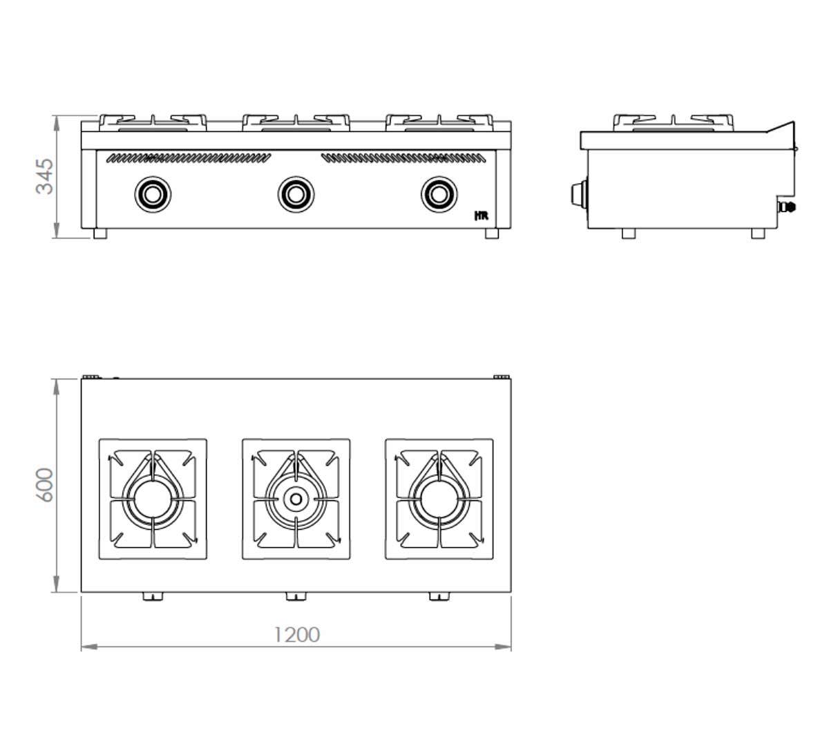 FAINCA HR - S600 COCINA SOBREMESA C3F600S