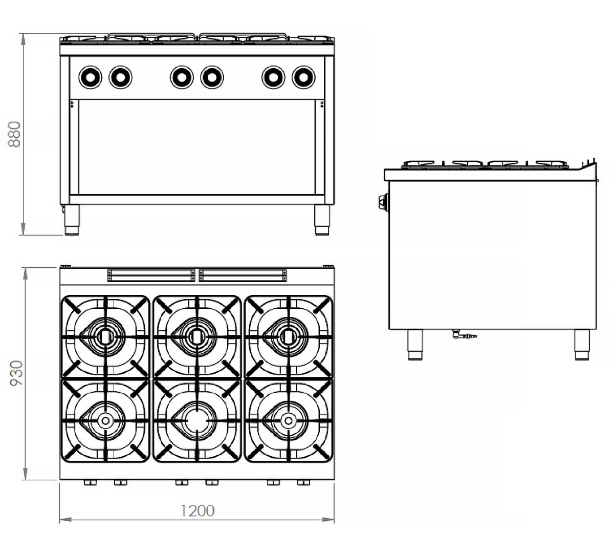FAINCA HR - S900 COCINA CON ESTANTE C6F900E