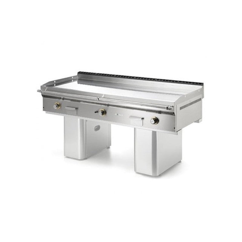 MAINHO - FRY-TOP SOBREMOSTRADOR A GAS CROMO DURO CENTRAL FCT-180/7 TY