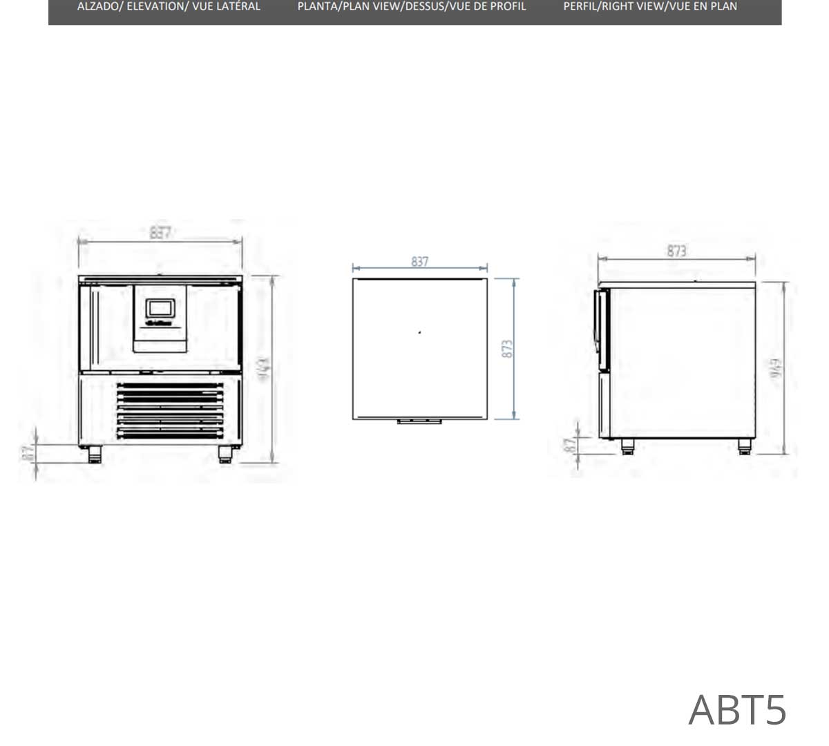 INFRICO - ABATIDOR DE TEMPERATURA ABT5 1L