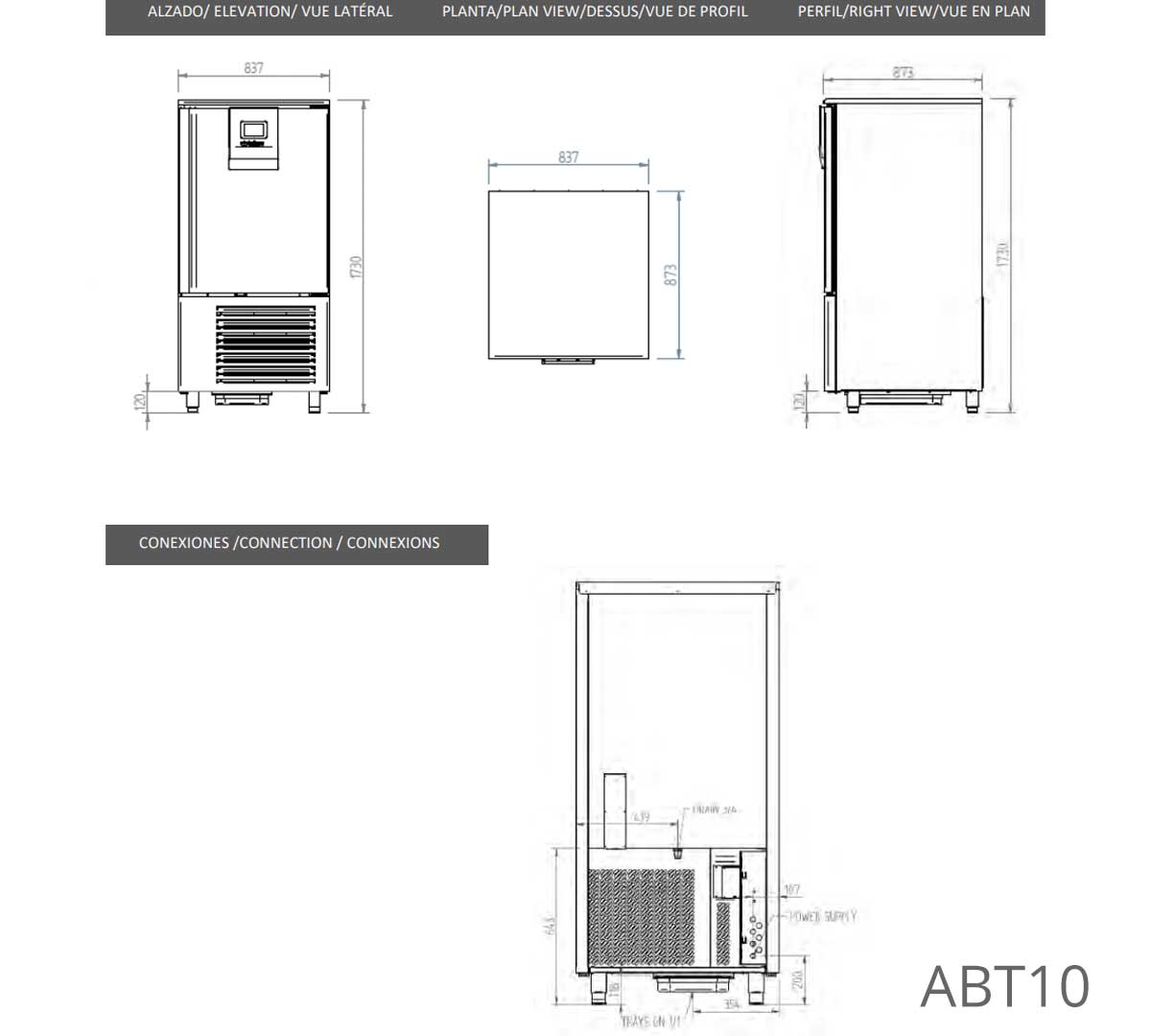 INFRICO - ABATIDOR DE TEMPERATURA ABT10 1L