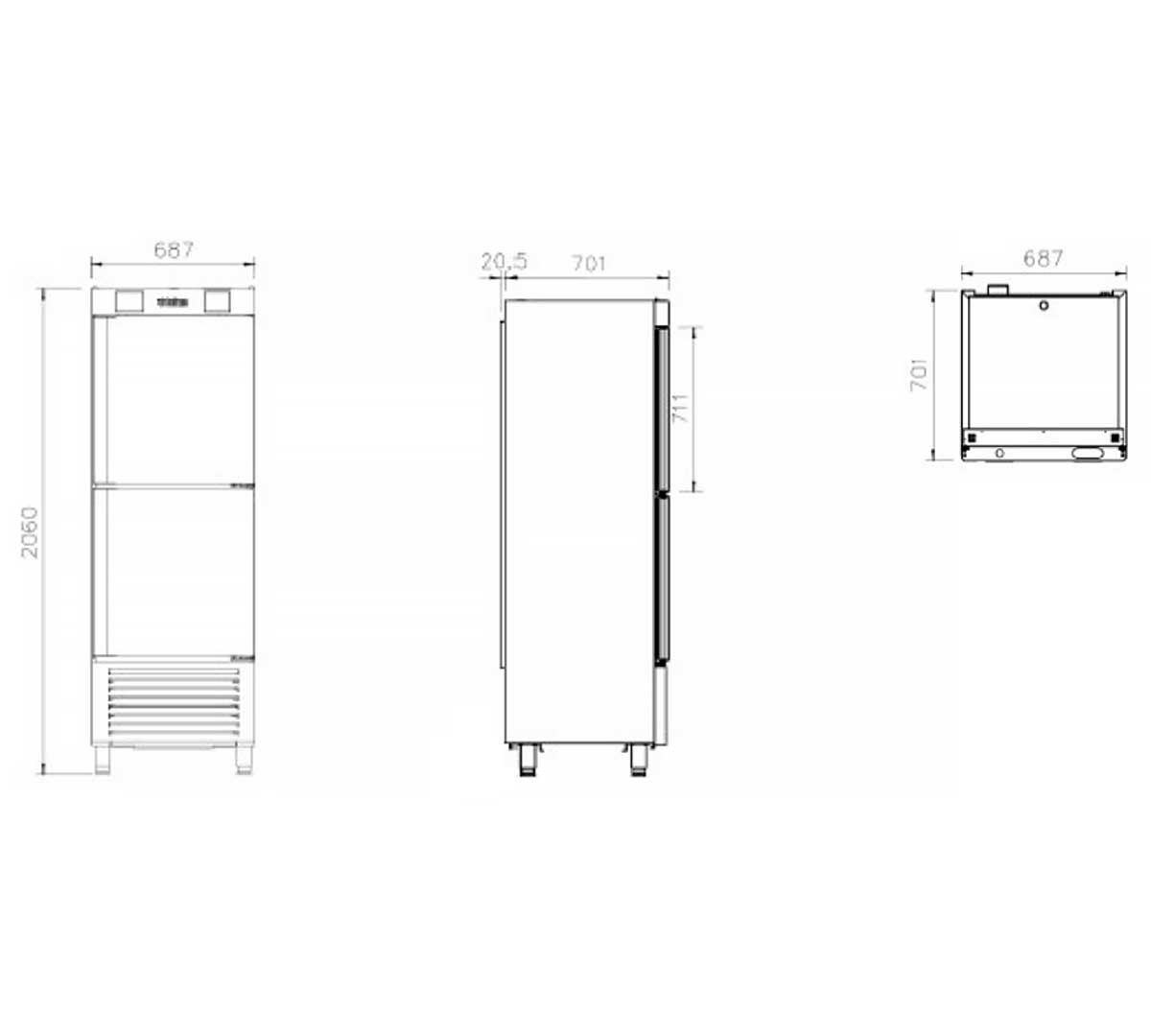 INFRICO - ARMARIO MIXTO SERIE NACIONAL AN 502 MX