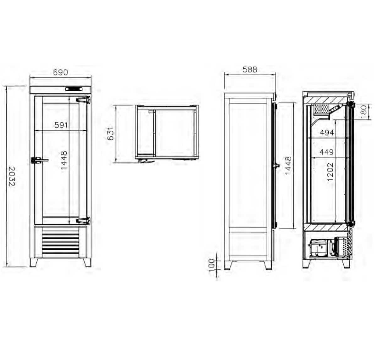 INFRICO - ARMARIO PARA VINOS EVV 23 R1G