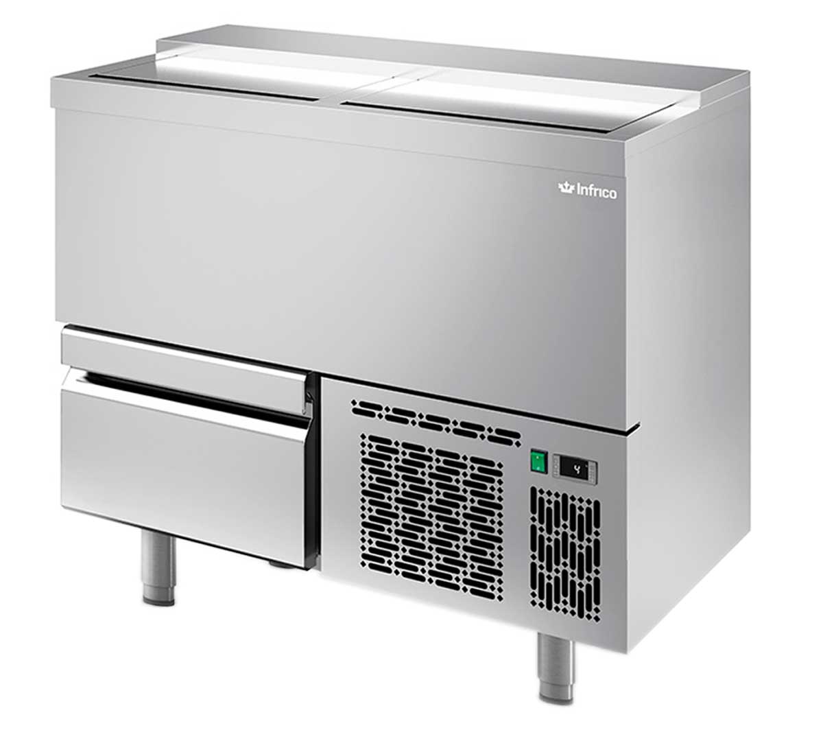 INFRICO - ENFRIADOR DE BOTELLAS CON CAJONES EBC 1000 II