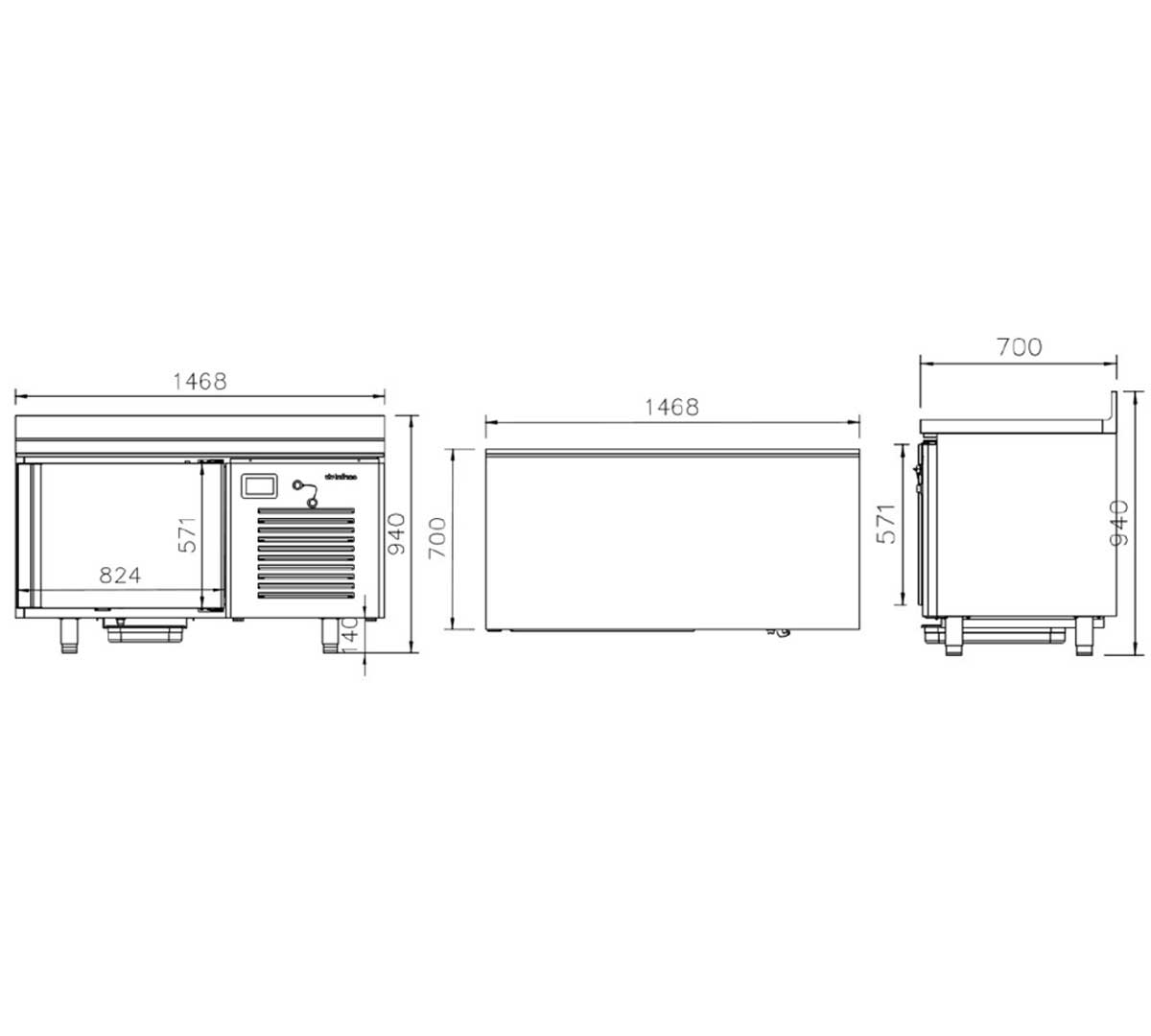 INFRICO - ABATIDOR DE TEMPERATURA ABT7 1M
