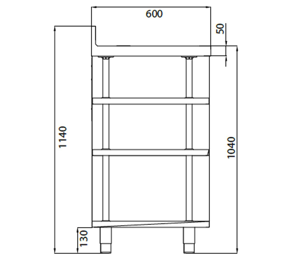 INFRICO - MUEBLE MESA CAFETERA MCAF 820