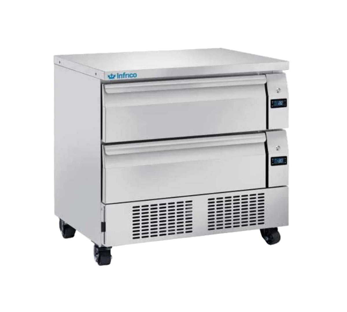 INFRICO - MESA CON 2 CAJONES GN 1/1 DOBLE TEMPERATURA DTCF 92